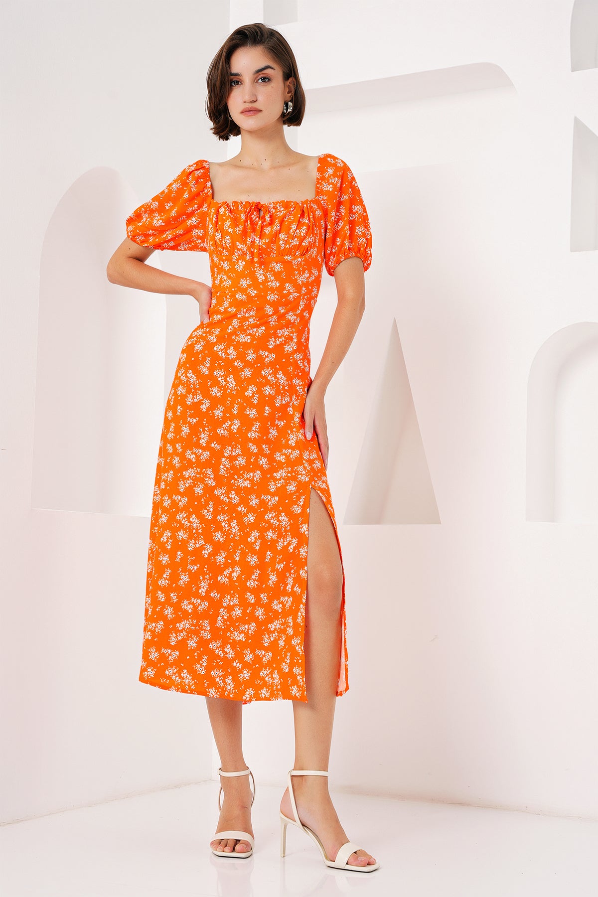 Orange Women Dress
