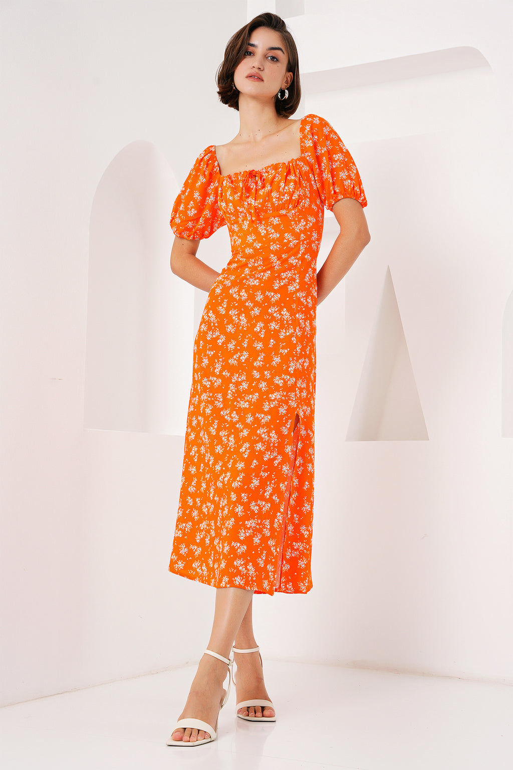 Orange Women Dress