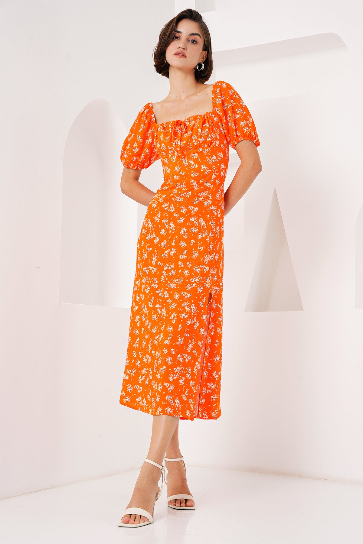 Orange Women Dress