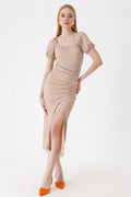 Beige Women Dress