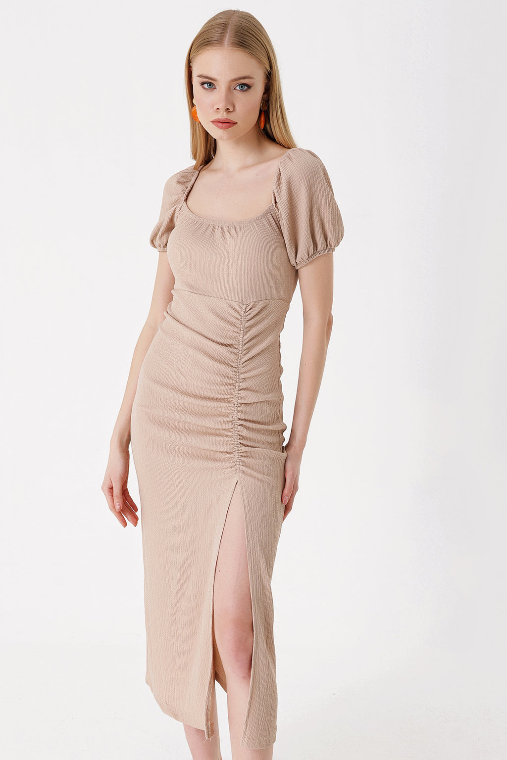 Beige Women Dress
