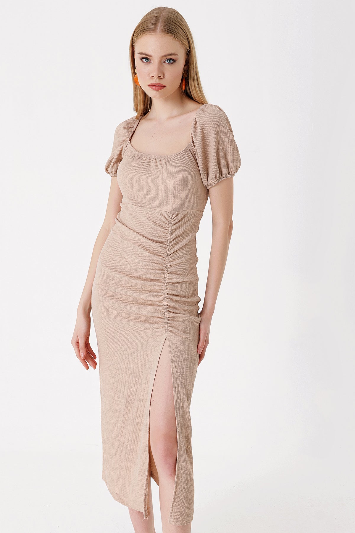 Beige Women Dress