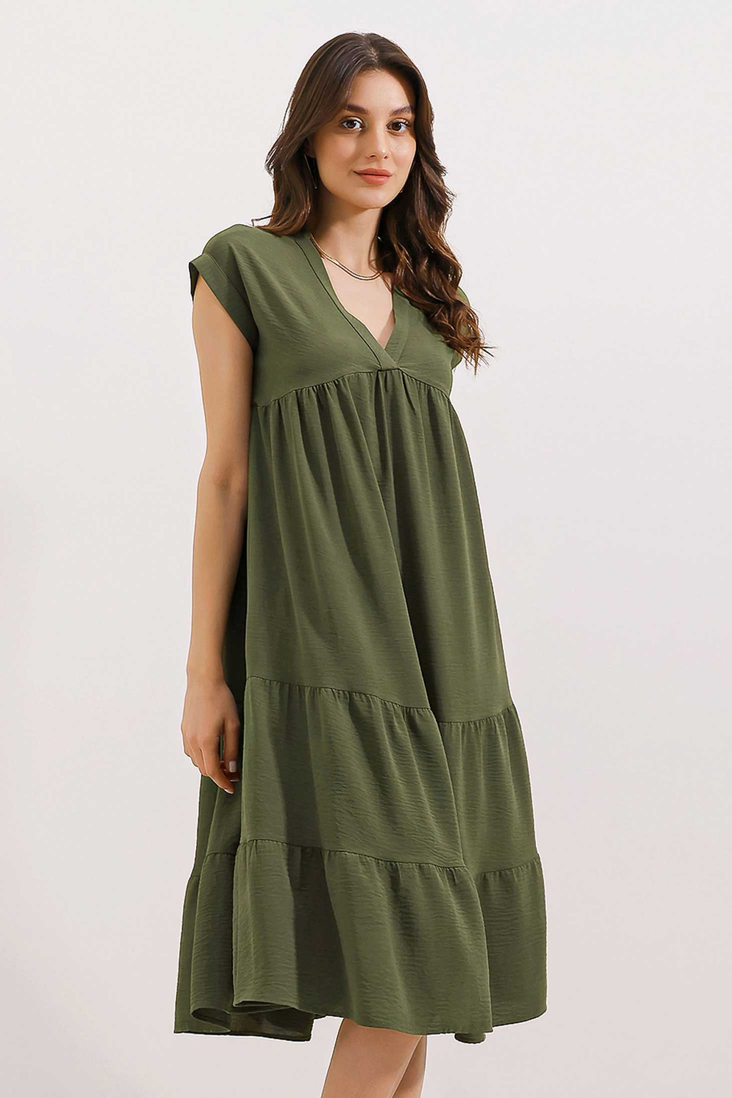 Khaki Women Dress