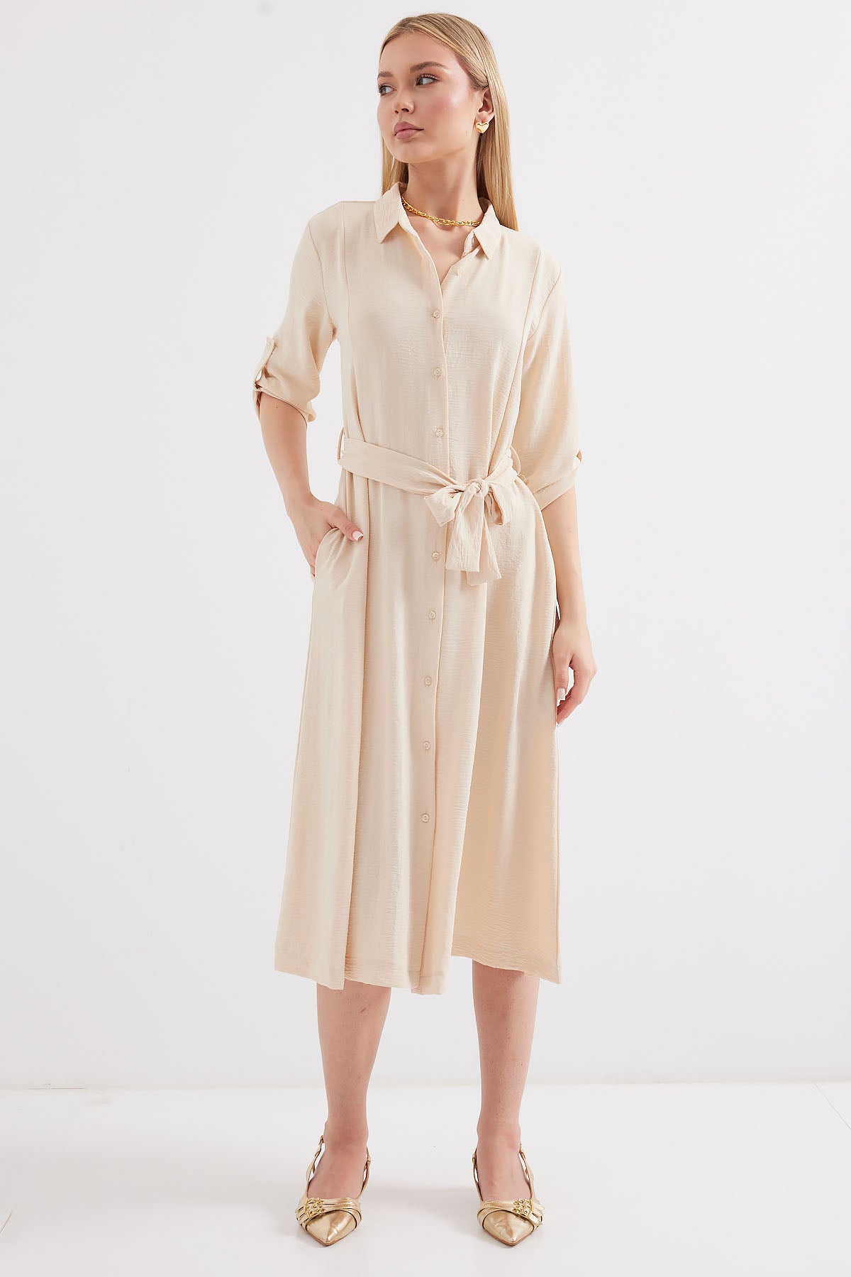 Cream Women Dress
