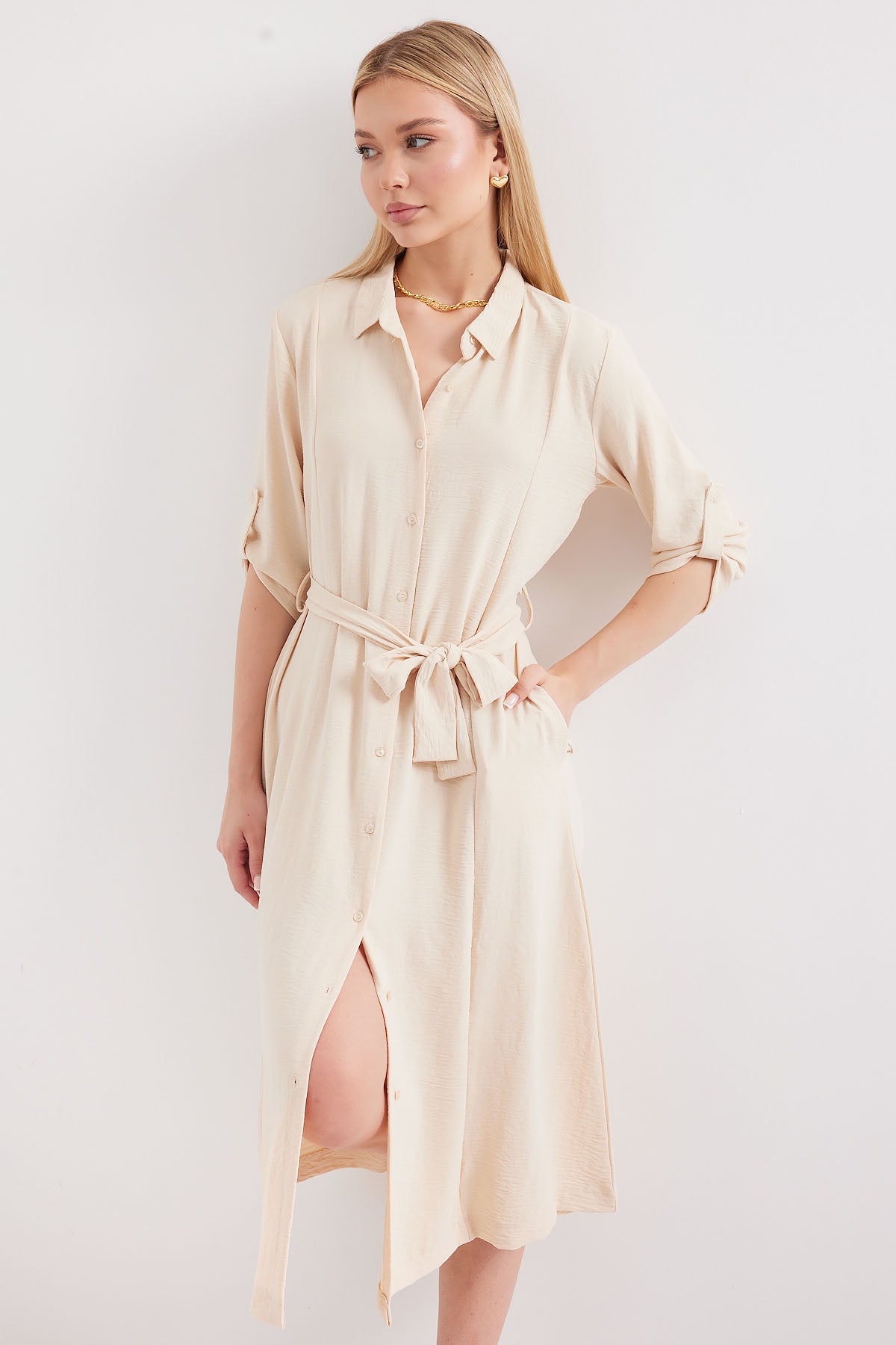 Cream Women Dress