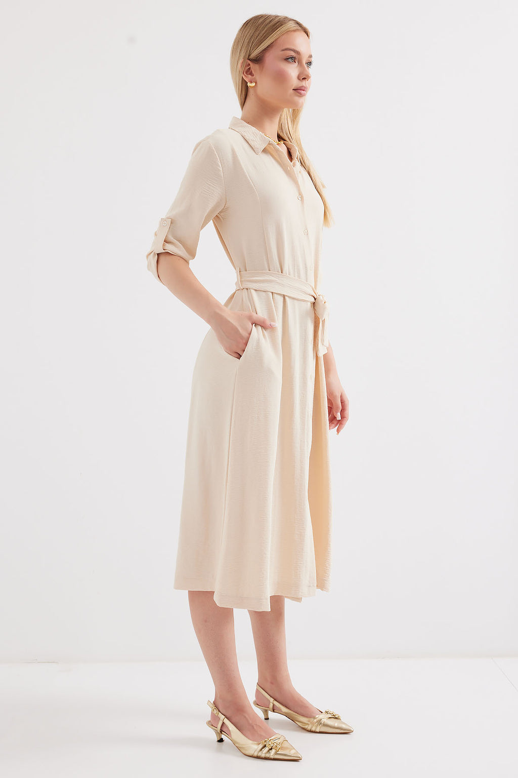 Cream Women Dress