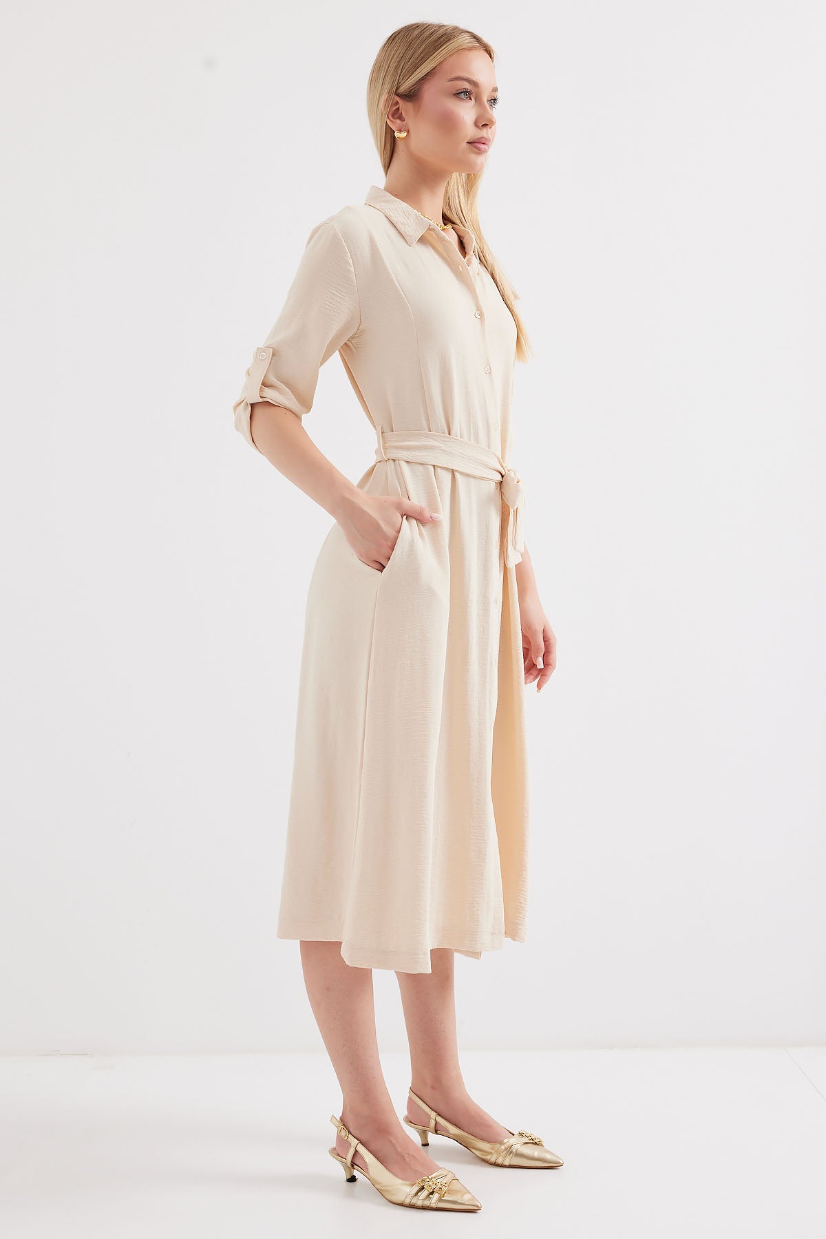 Cream Women Dress