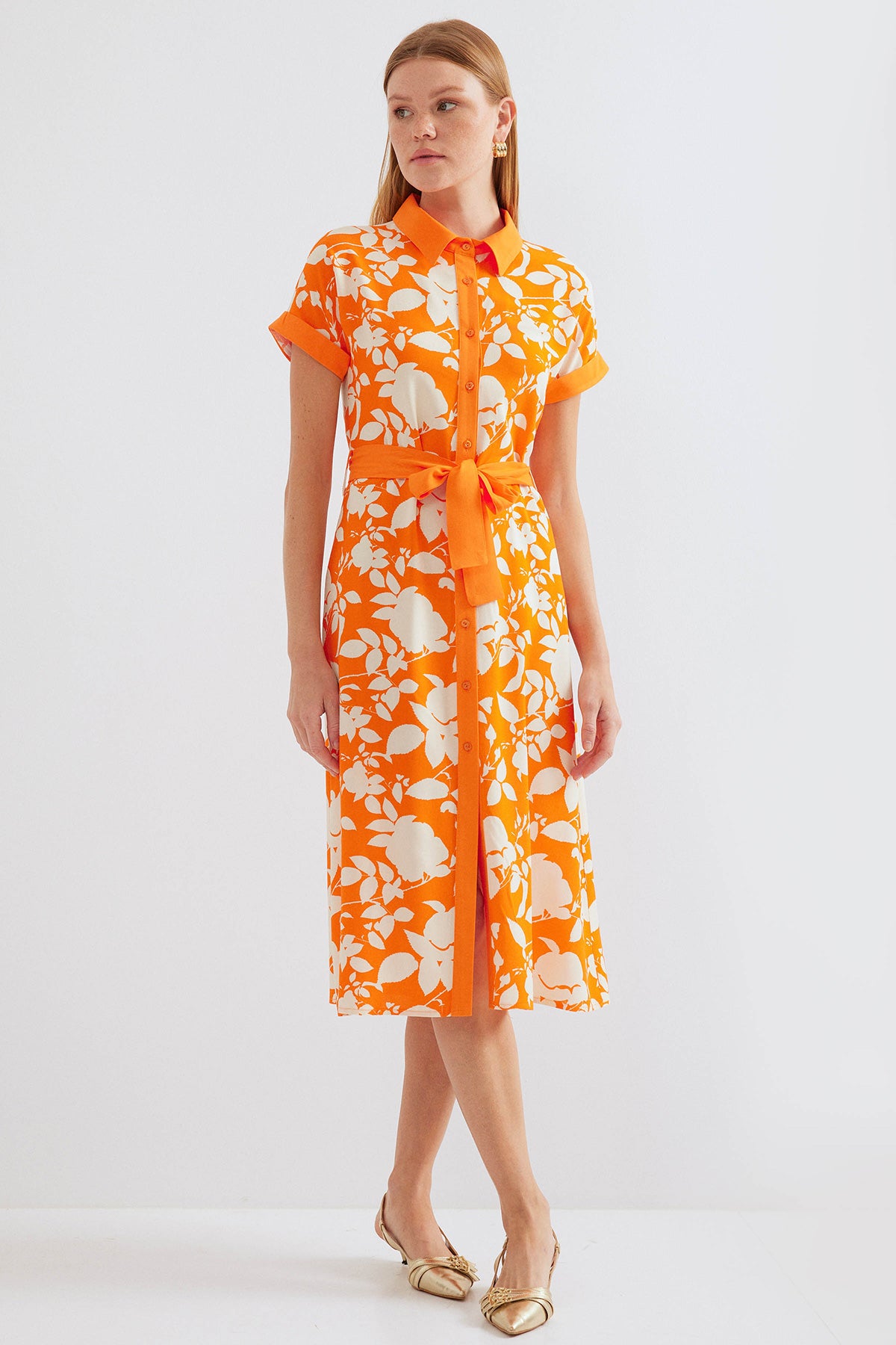 Orange Women Dress