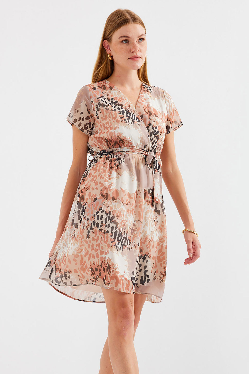 Beige Women Dress