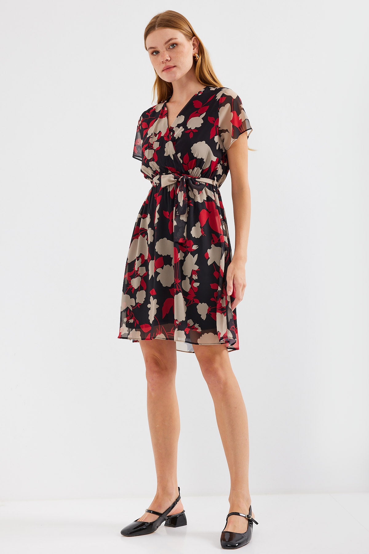 Burgundy Women Dress