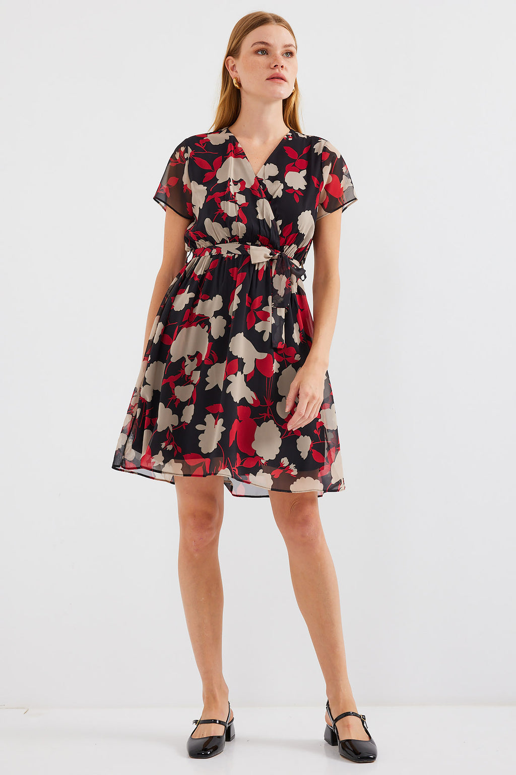 Burgundy Women Dress