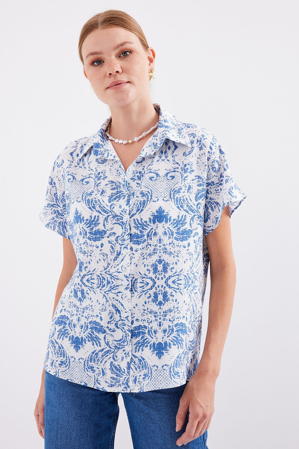 Blue Women Shirt
