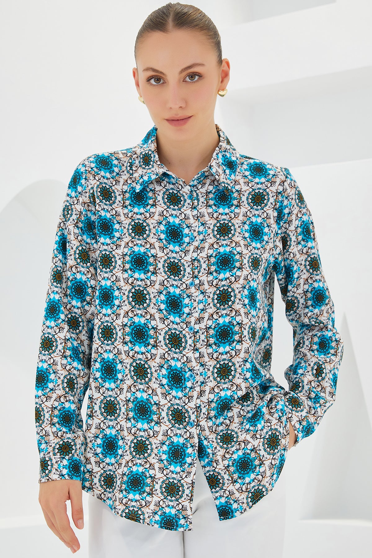 Blue Women Shirt