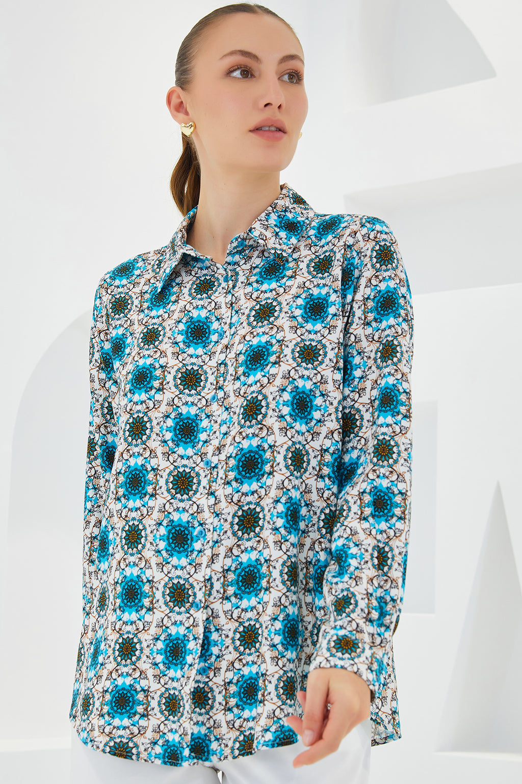 Blue Women Shirt