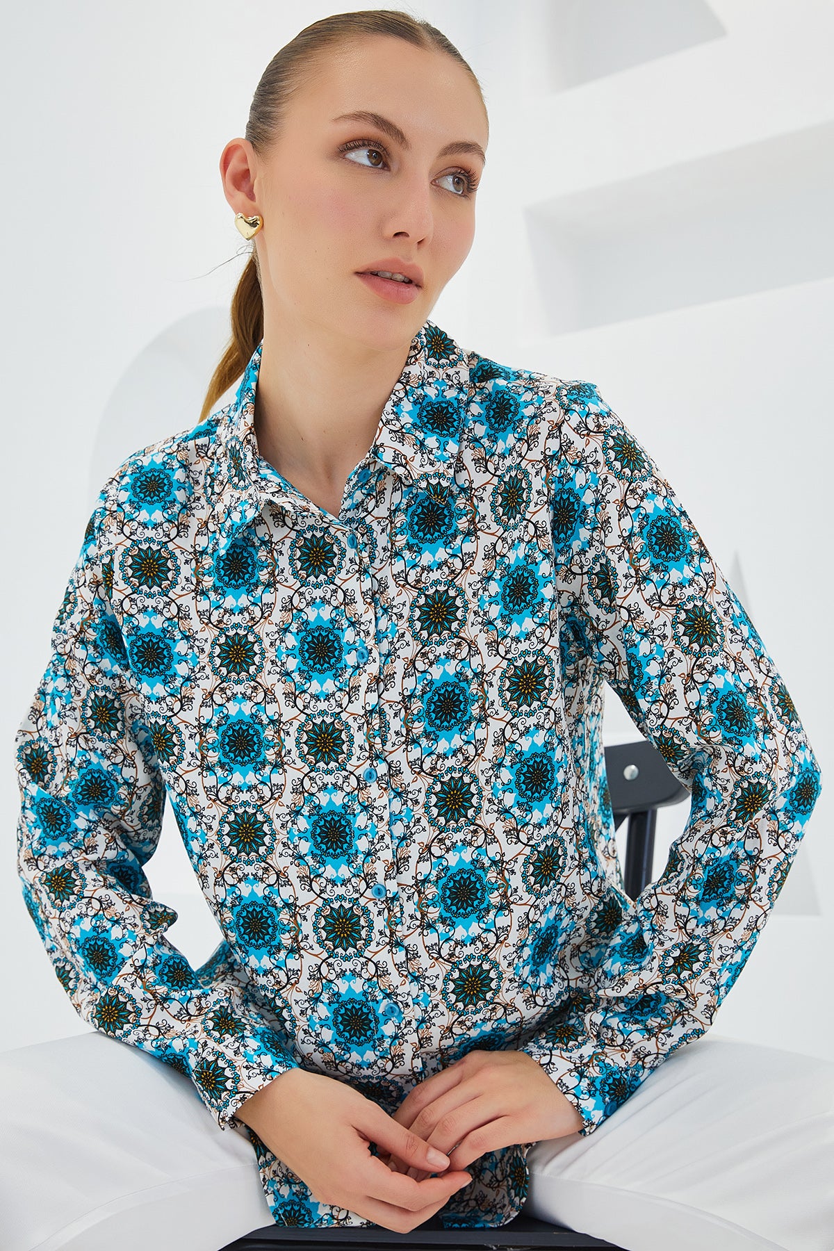 Blue Women Shirt