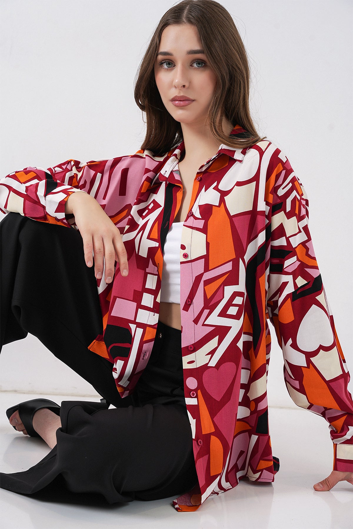 Burgundy Women Shirt