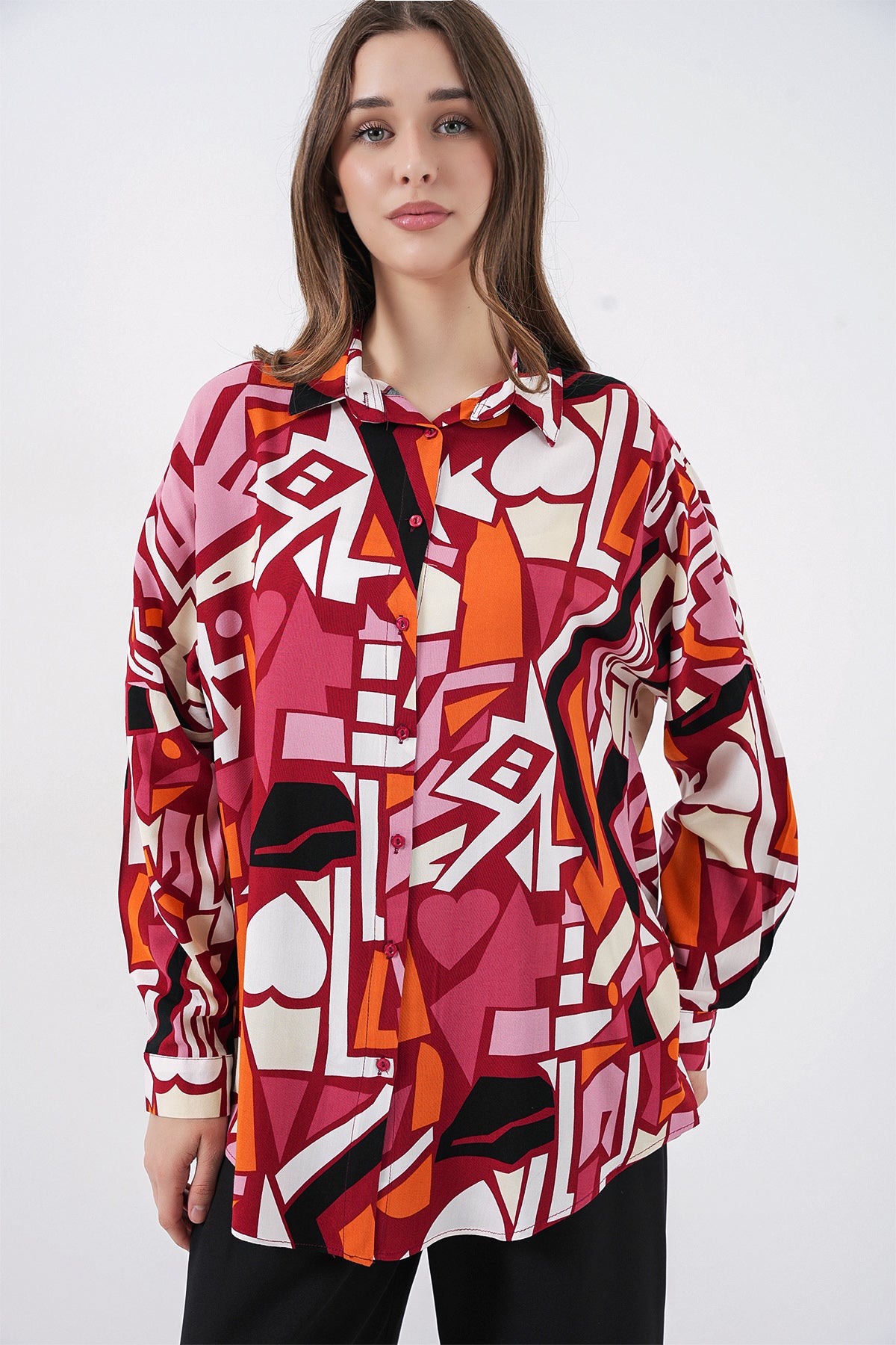 Burgundy Women Shirt