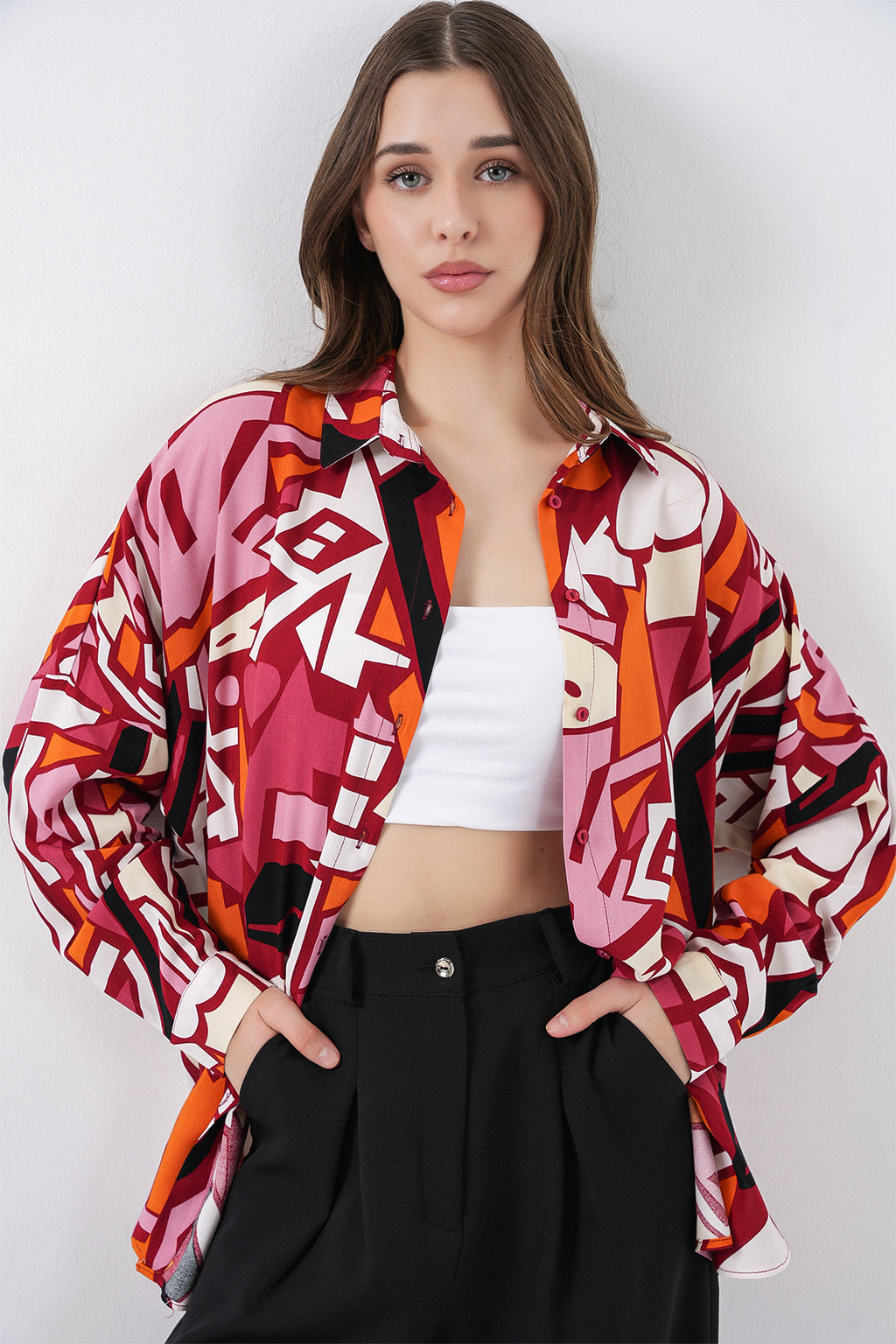 Burgundy Women Shirt