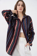 Navy Blue Women Shirt