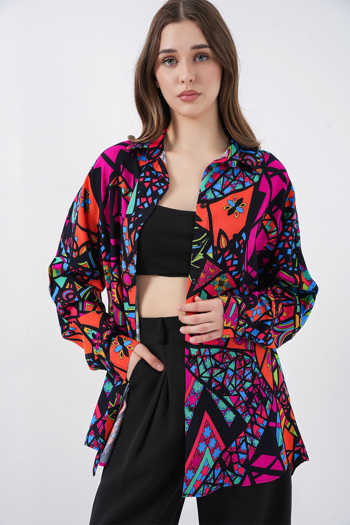 Fuchia Women Shirt