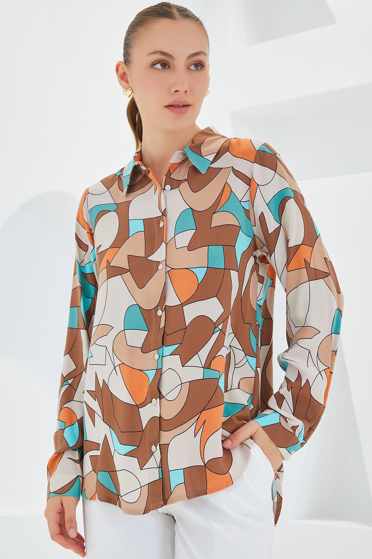 Milky Brown Women Shirt