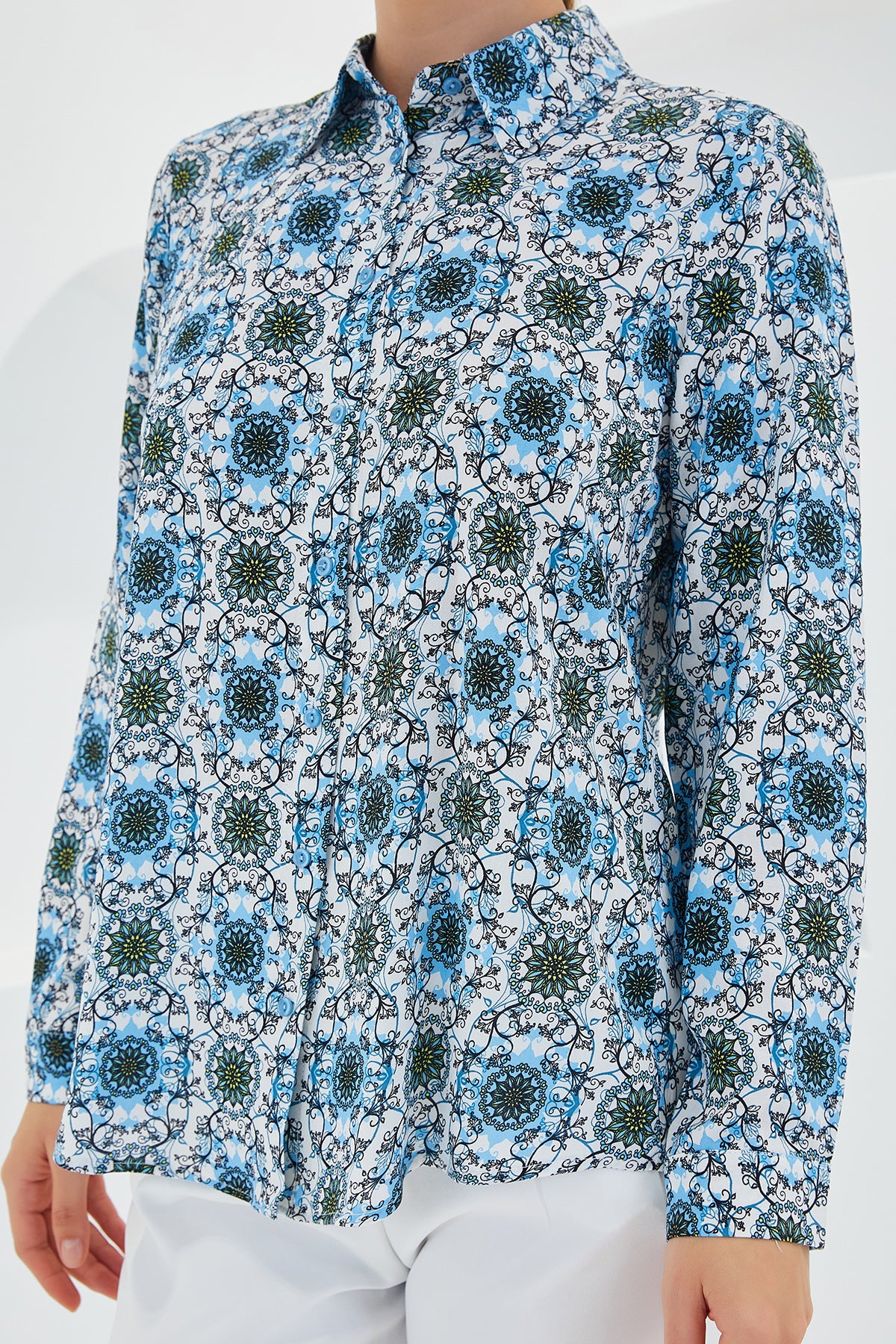 Turquoise Women Shirt