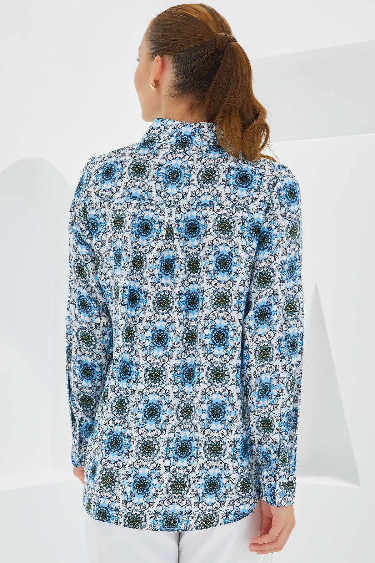 Turquoise Women Shirt