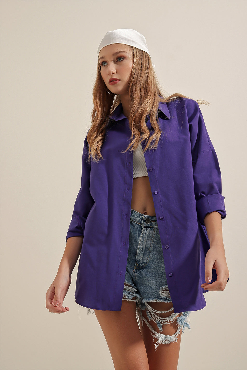 Purple Women Shirt