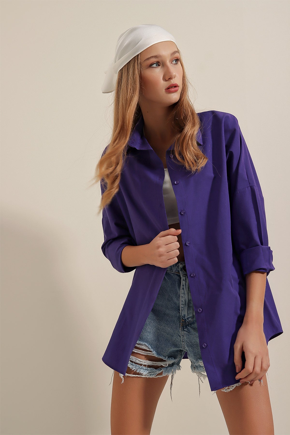 Purple Women Shirt