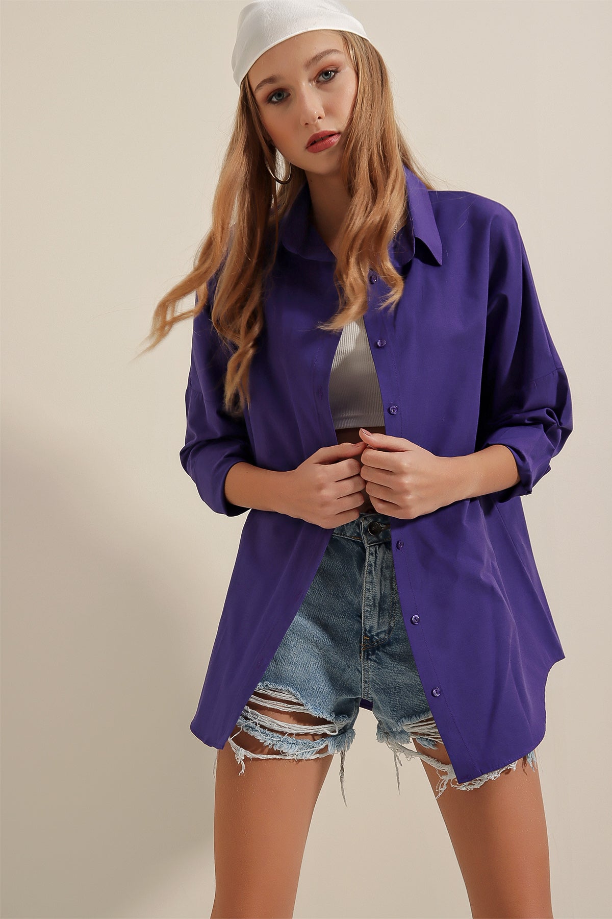 Purple Women Shirt