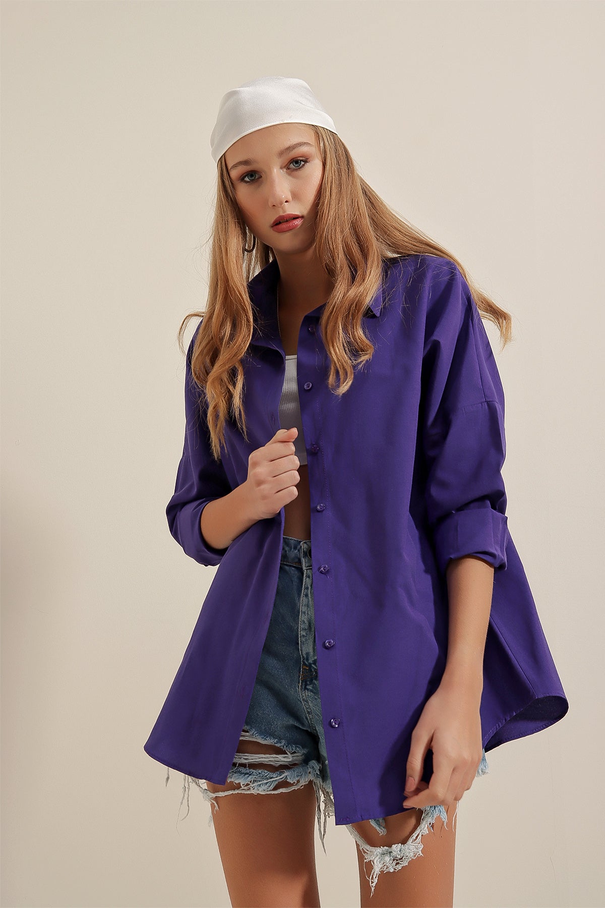 Purple Women Shirt