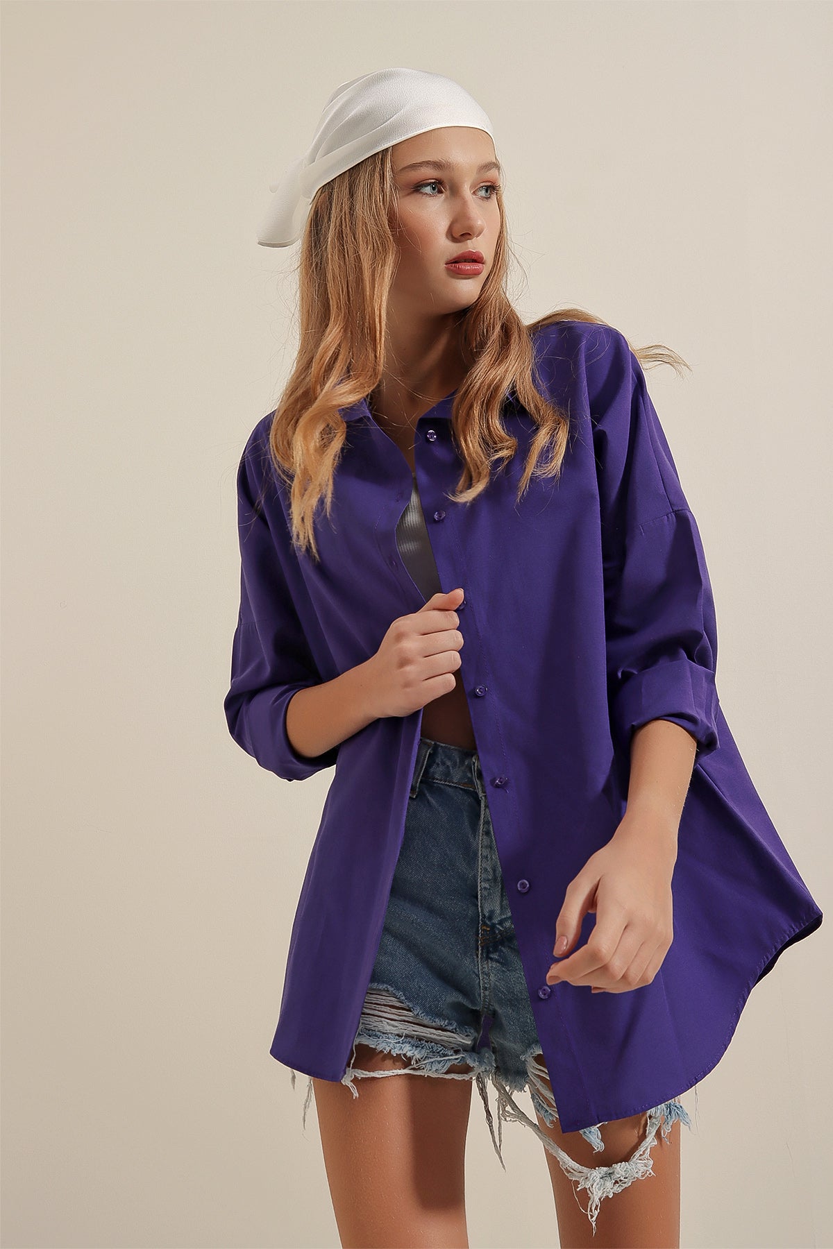 Purple Women Shirt