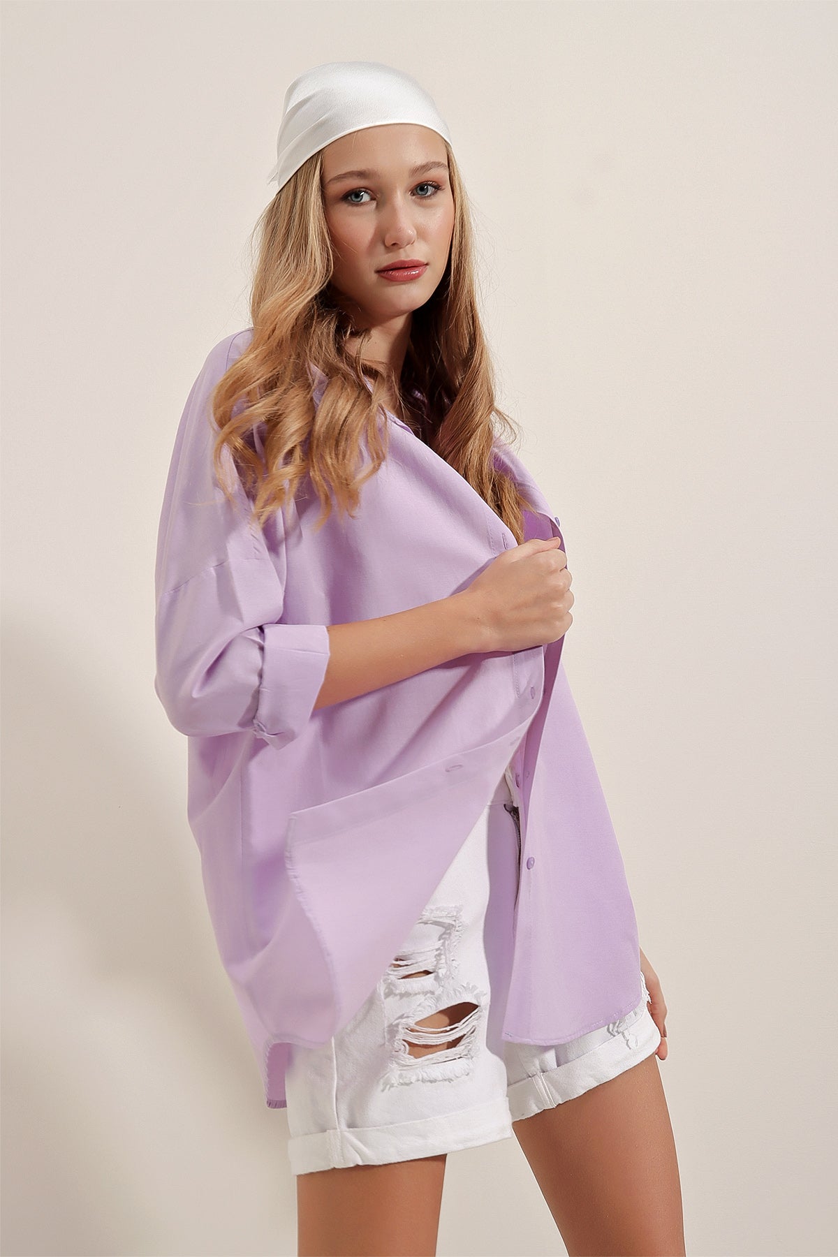 Lilac Women Shirt