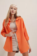 Orange Women Shirt
