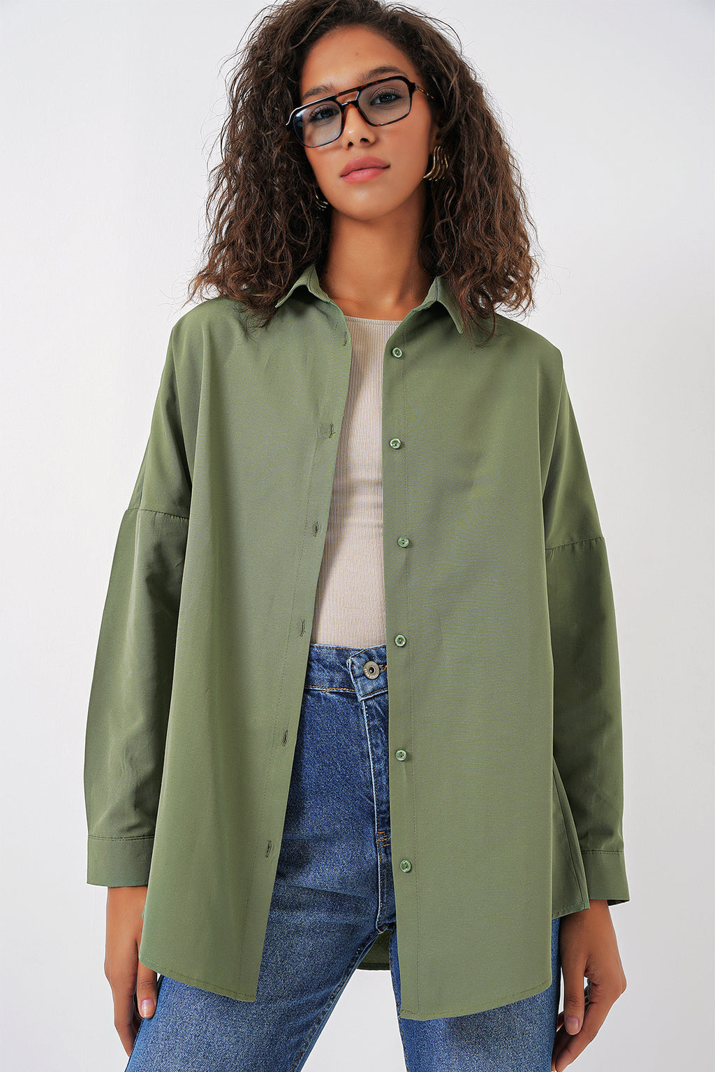 Khaki Women Shirt