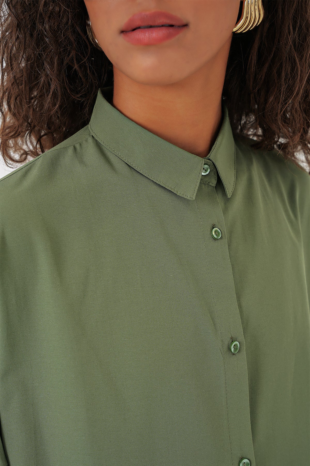 Khaki Women Shirt