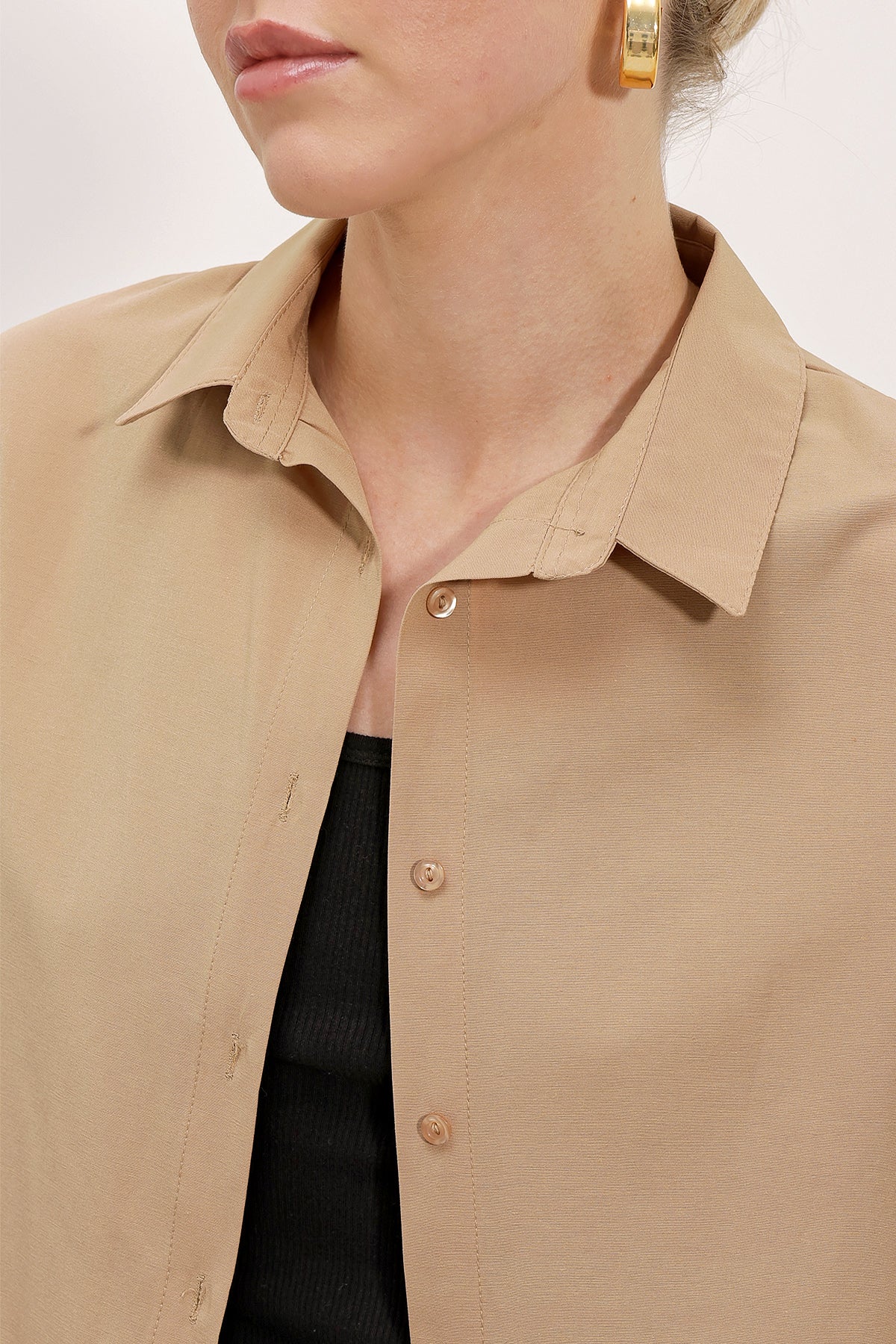 Beige Women Shirt
