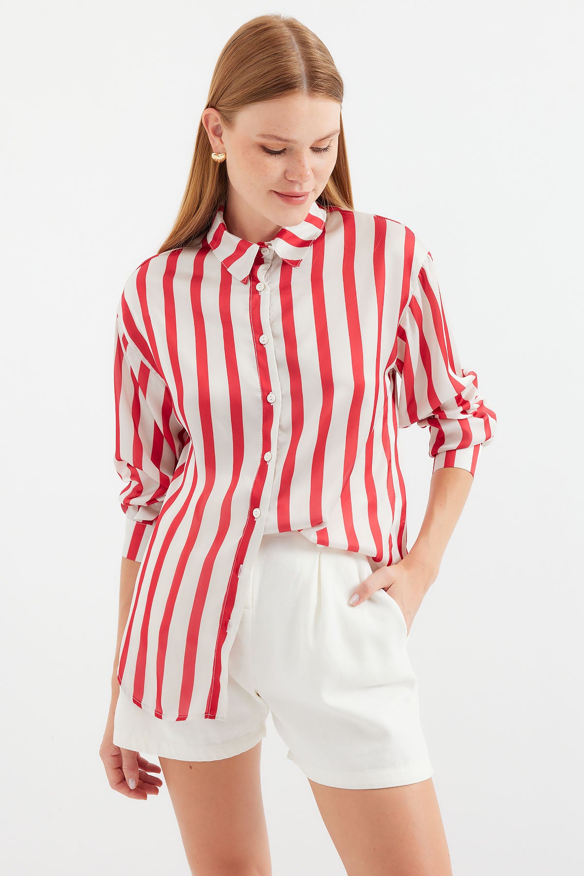 Red Women Shirt