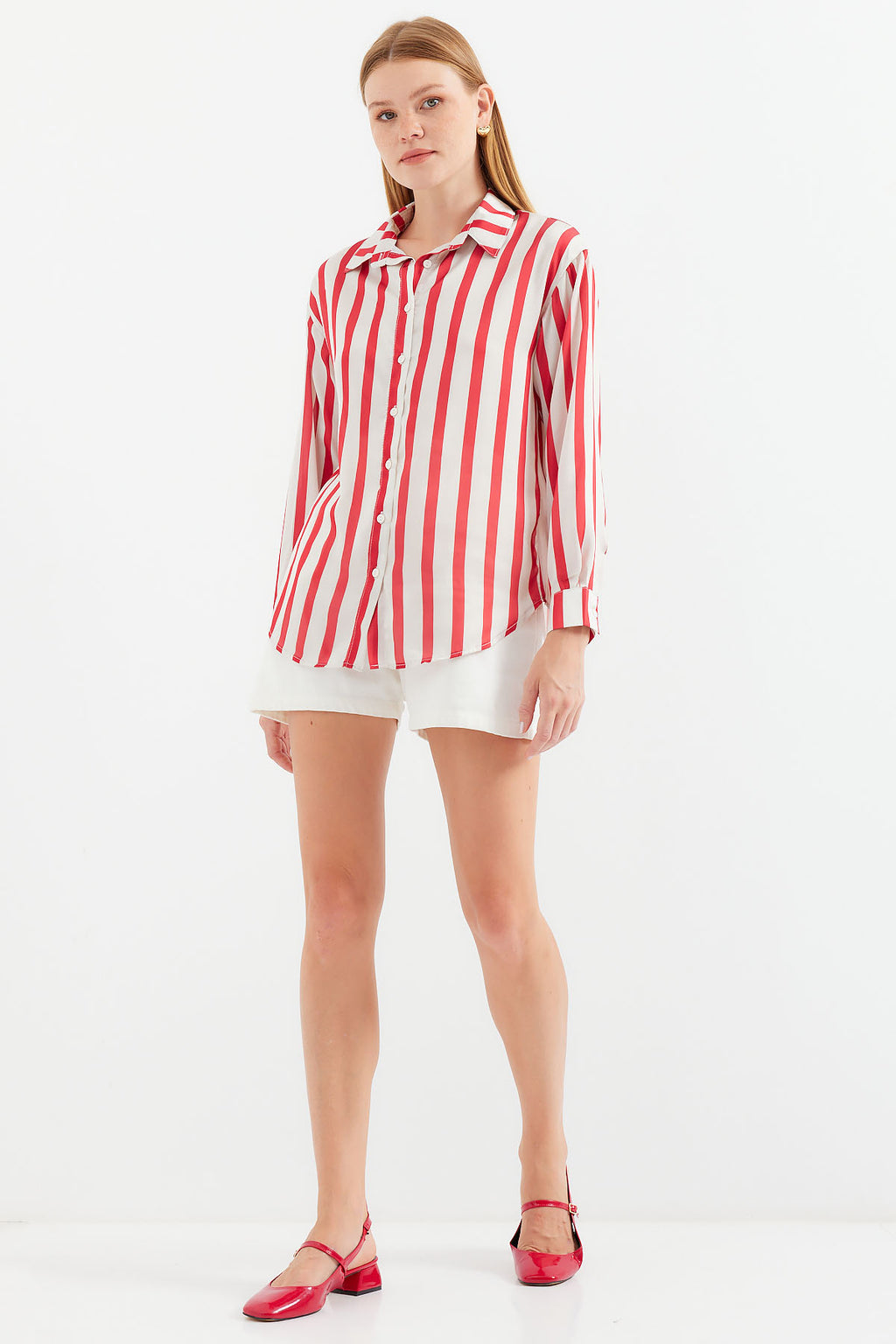 Red Women Shirt