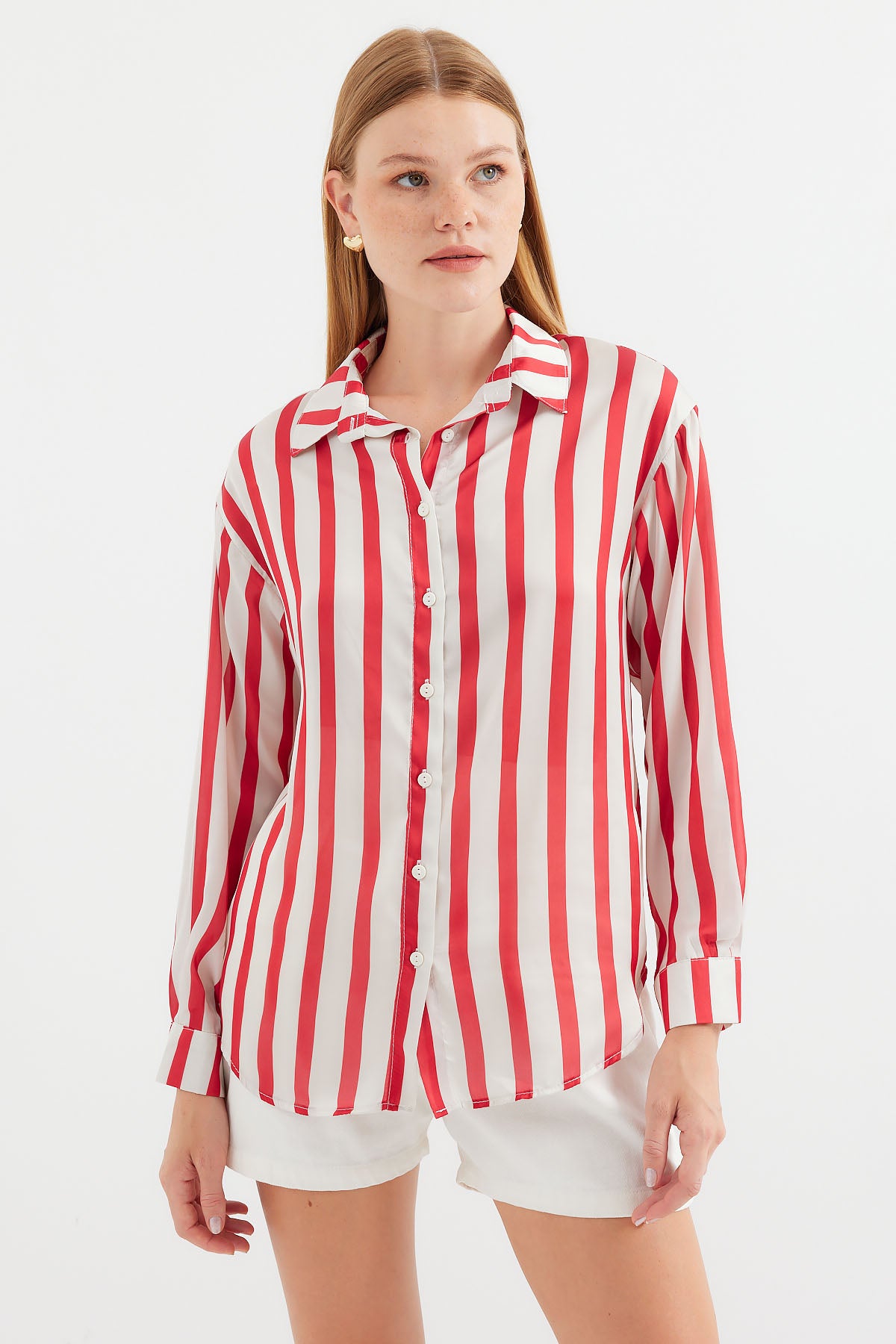 Red Women Shirt