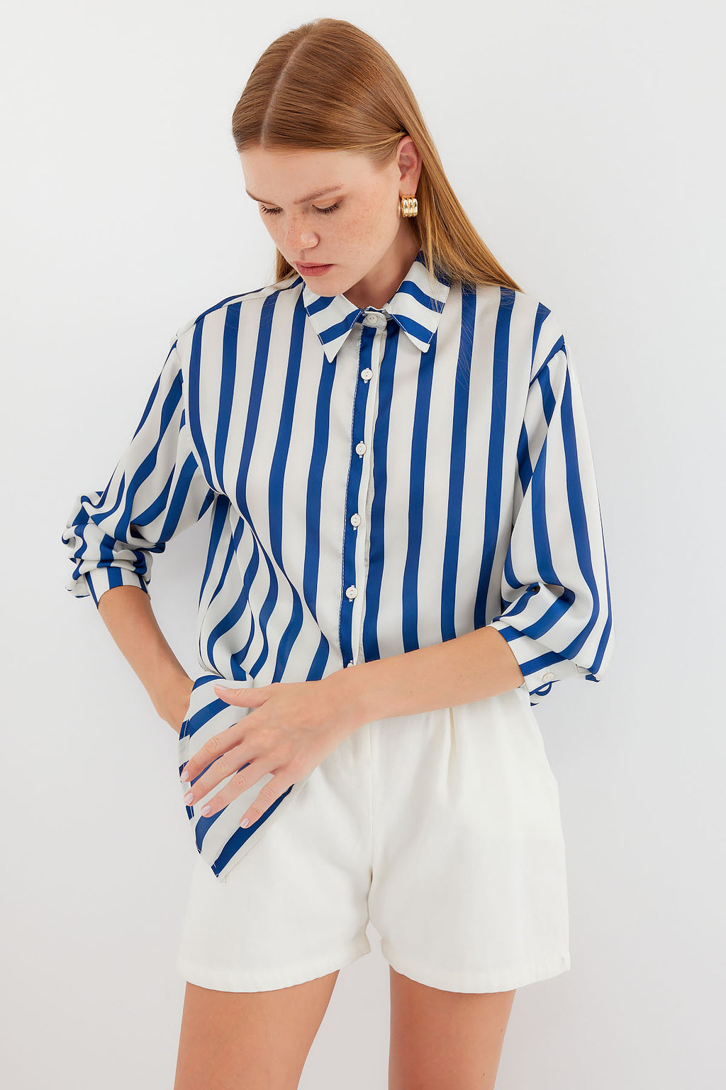 Navy Blue Women Shirt