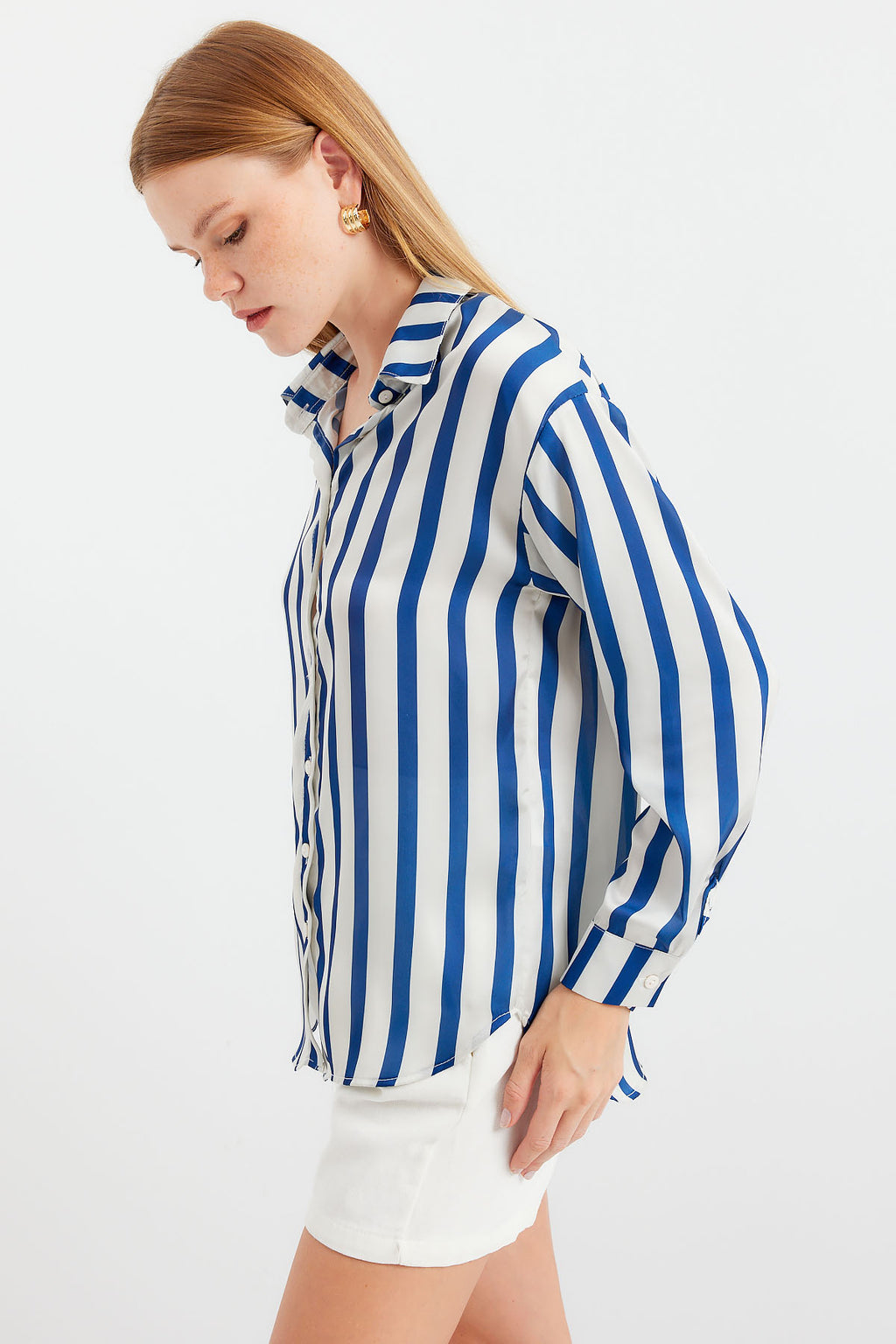 Navy Blue Women Shirt