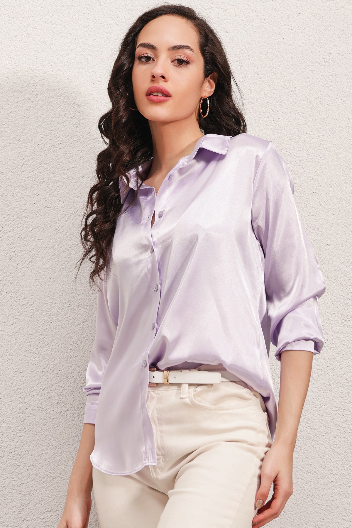 Lilac Women Shirt