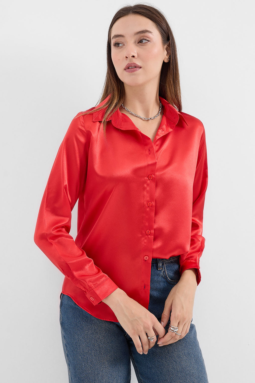 Burgundy Women Shirt