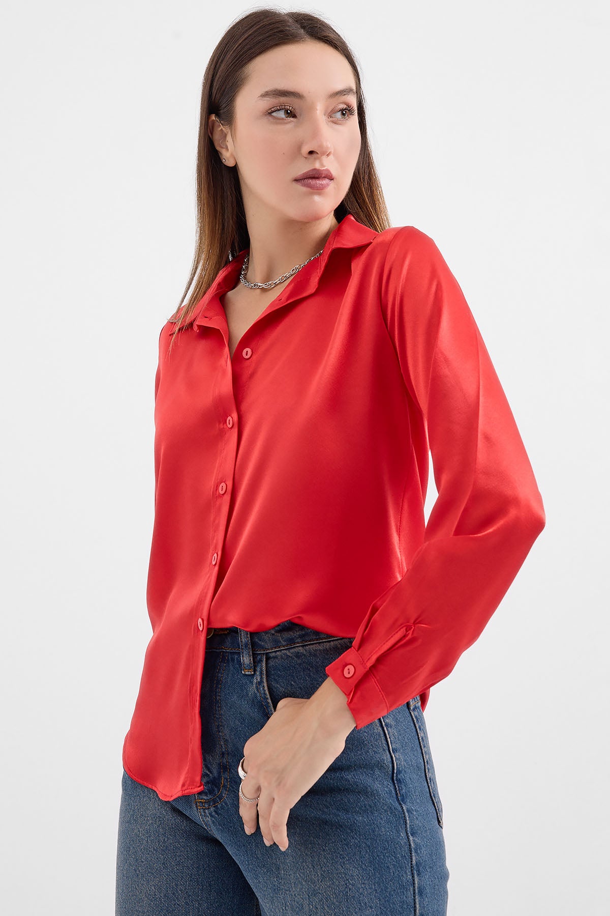 Burgundy Women Shirt