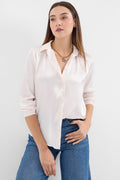Cream Women Shirt