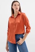 Orange Women Shirt