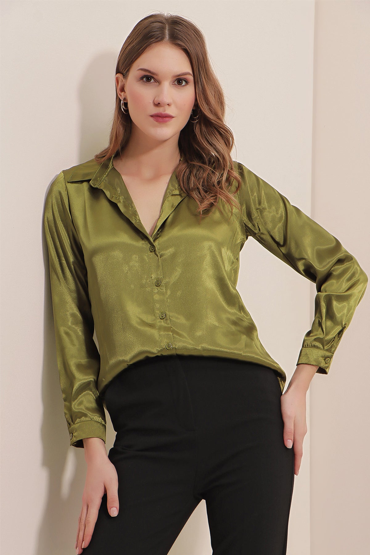 Khaki Women Shirt
