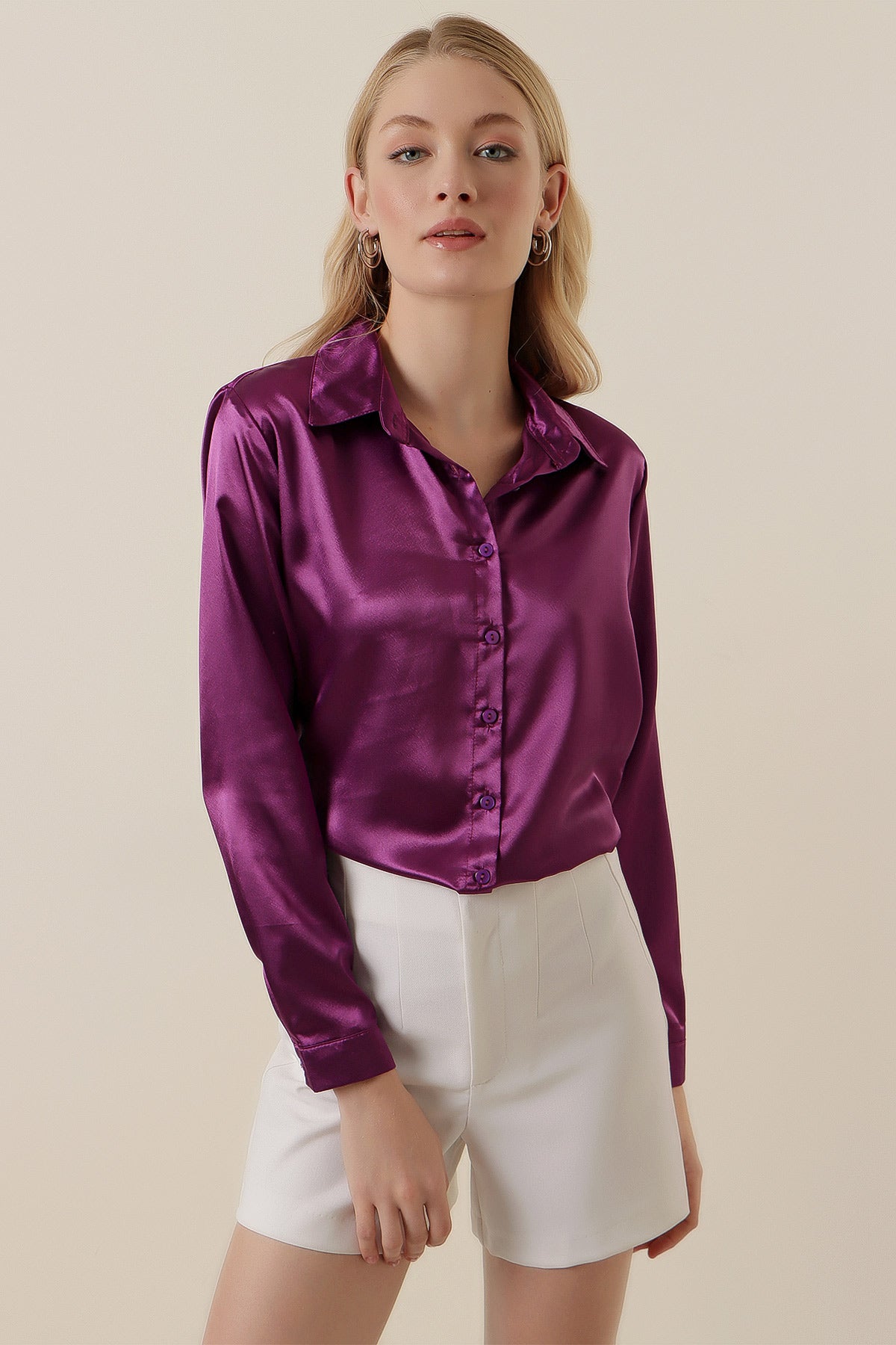 Purple Women Shirt