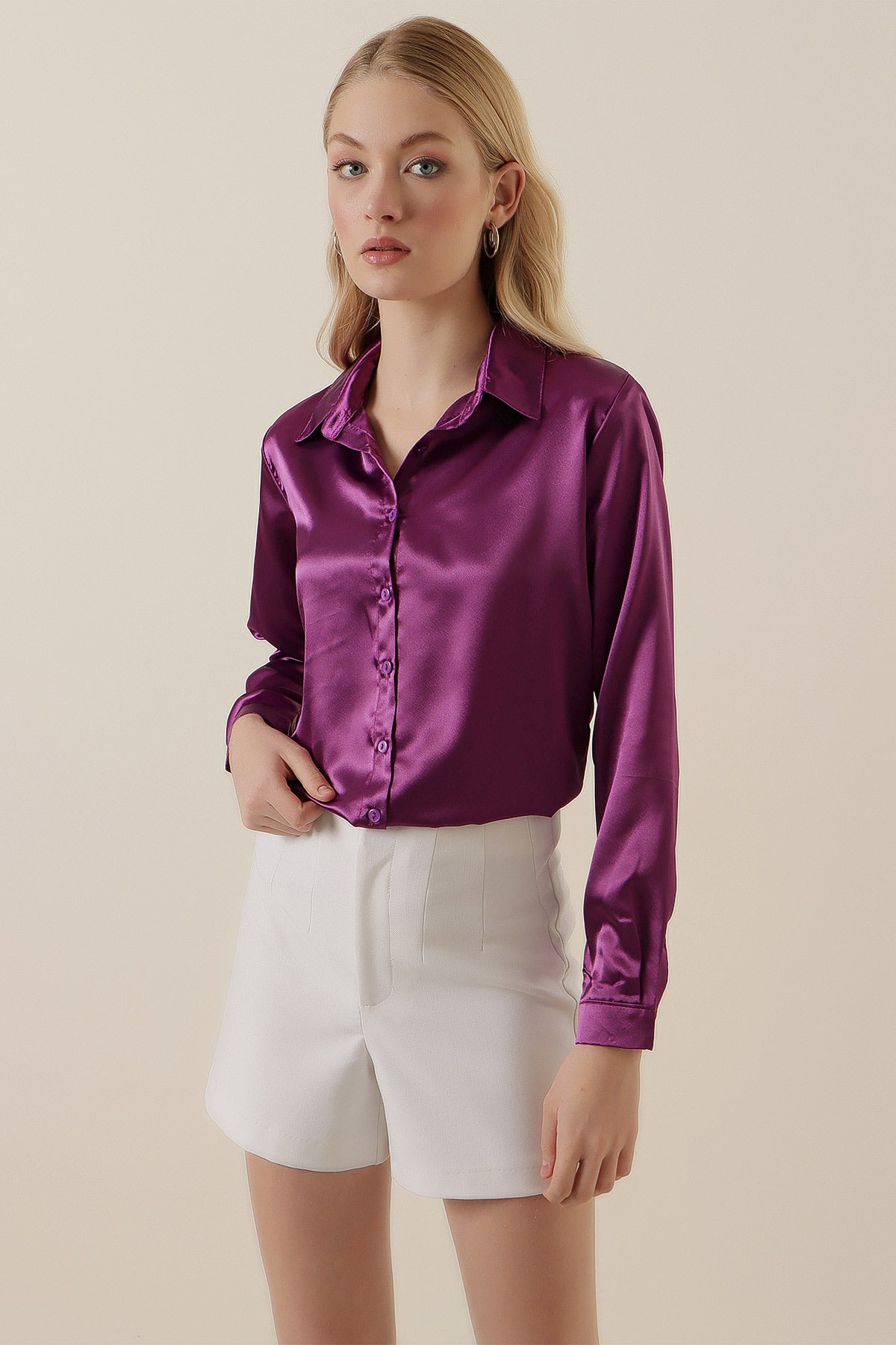 Purple Women Shirt
